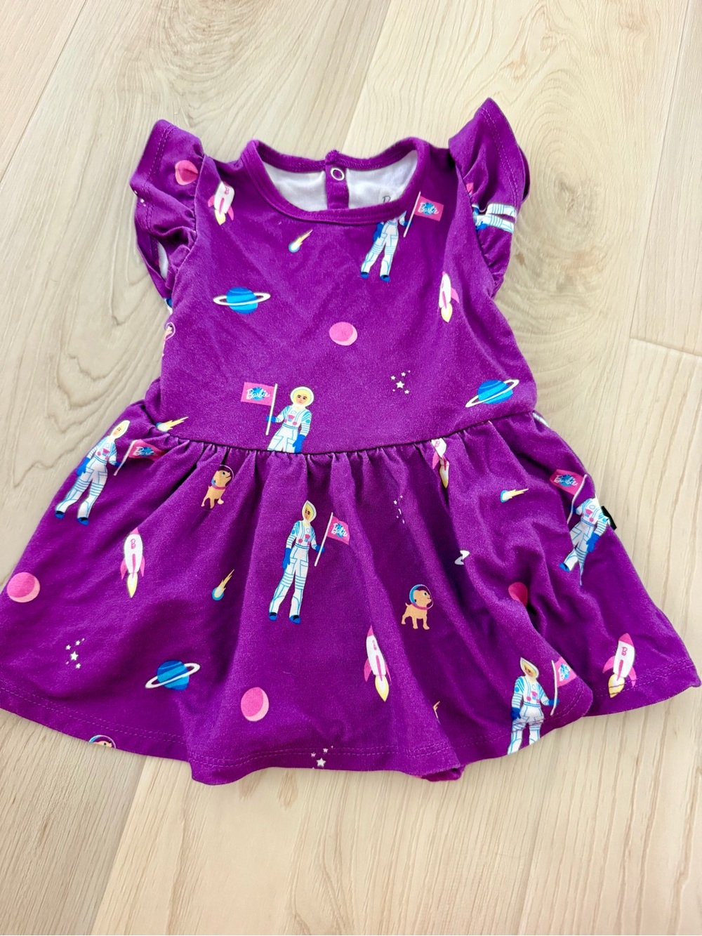 Baby Girl Kyte Baby Barbie Space Astronaut Dress, size 3-6 months